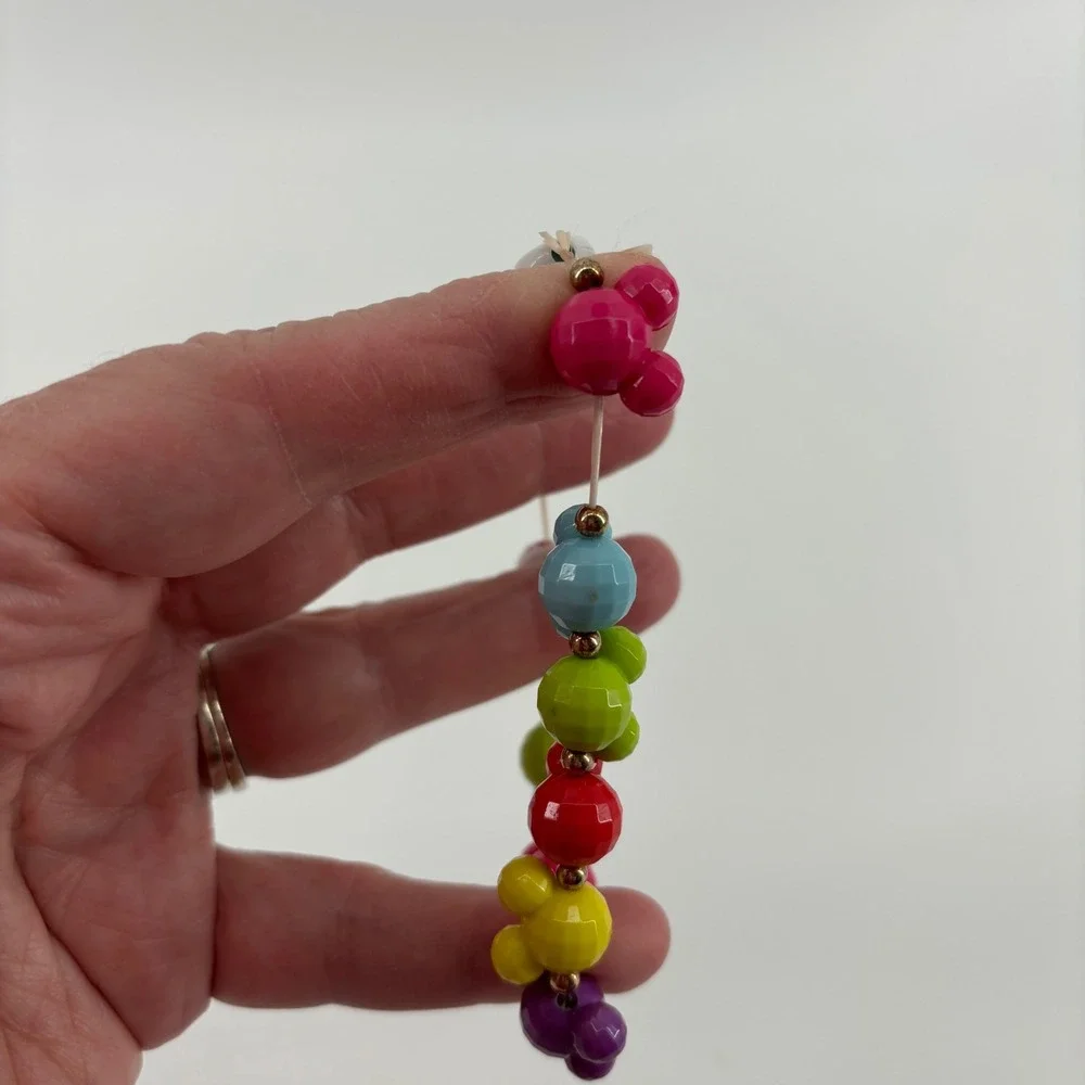 Disney Beaded Bracelet Kids OS Multicolor Excellent MickeyCore Stretch Bead Cute